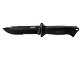 Gerber Prodigy Fixed 4.75 in Black Combo Blade GFN Handle