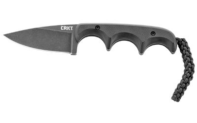 Columbia River Knife & Tool MINIMALIST Black Plain Drop Point 2.16" 2384K Stonewashed 5Cr13MoV Black