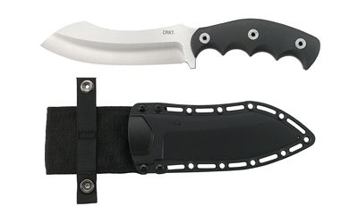Columbia River Knife & Tool Catchall Fixed Blade Knife Silver Plain 5.51" 2866 8Cr13MoV Black