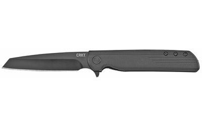 Columbia River Knife & Tool LCK+ TANTO BLACKOUT Black Plain Tanto 3.22" 3802K Oxide 8Cr13MoV Black