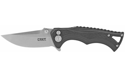 Columbia River Knife & Tool BT FIGHTER COMPACT Black Plain Drop Point 2.86" 5220 Stonewashed 8Cr13MoV Black