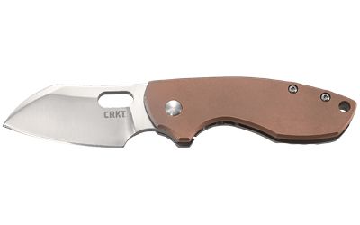 Columbia River Knife & Tool PILAR Silver Plain Reverse Tanto 2.38" 5311CU Satin 8Cr13MoV Copper