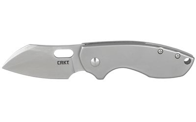 Columbia River Knife & Tool Pilar Folding Knife Silver Plain 2.4" 5311 Satin 8Cr13MoV