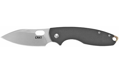 Columbia River Knife & Tool PILAR III Silver Plain Drop Point 2.97" 5317D2 Stonewashed D2 Black