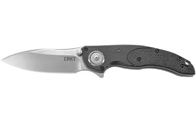 Columbia River Knife & Tool LINCHPIN Silver Plain Drop Point 3.73" 5405 Satin 1.4116 Stainless Steel Black