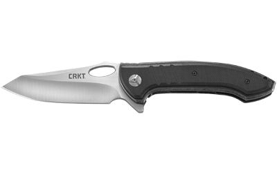 Columbia River Knife & Tool AVANT-TAC Silver Plain Reverse Tanto 3.63" 5820 Satin 8Cr13MoV Black