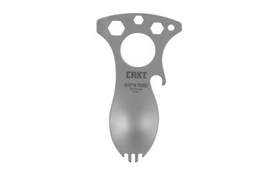 Columbia River Knife & Tool Eat'N Tool Tool Silver Tool 4" Clam Pack 9100C Bead Blasted 3CR13