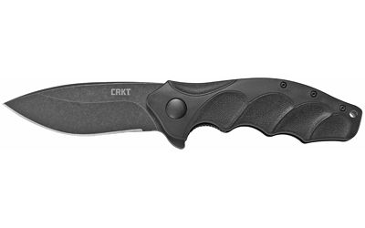 Columbia River Knife & Tool FORESIGHT Black Plain Drop Point 3.53" K221KKP Stonewashed 1.4116 Stainless Steel Black