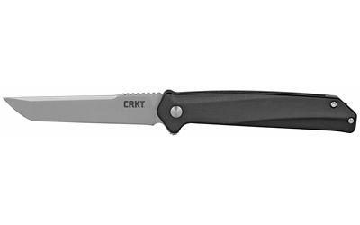 Columbia River Knife & Tool Helical Folding Knife Silver Plain 3.52" K500GXP Satin 8Cr13MoV Black