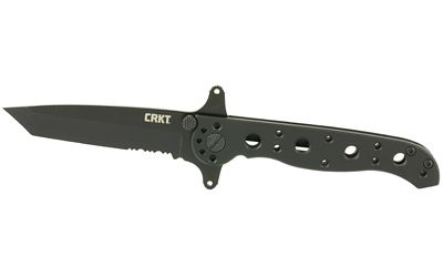 Columbia River Knife & Tool M16 Folding Knife Black Plain Tanto Point Dual Thumb Stud/Flipper/Pocket Clip 3.94" M16-10KSF 8Cr13MoV