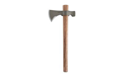 Columbia River Knife & Tool Woods Chogan T-Hawk Axe Silver Plain Tennessee Hickory Handle 3.5" 2730 1055 Carbon Steel
