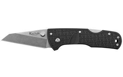 Cold Steel Kiridashi Folding Knife Silver Plain Wharncliffe 2.5" CS-20KPL Stonewashed 4034SS Black