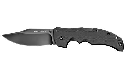 Cold Steel Recon 1 Folding Knife Black Clip Point 4" CS-27BC DLC Black