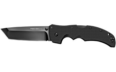 Cold Steel Recon 1 Folding Knife Black Plain Tanto 4" CS-27BT DLC S35VN Black