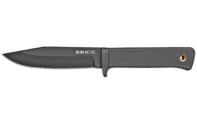 Cold Steel SRK Compact Fixed Blade Knife Silver Plain 5" CS-49LCKD Black