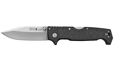 Cold Steel SR1 Lite Folding Knife Silver Plain 3.5" CS-62K1 Black