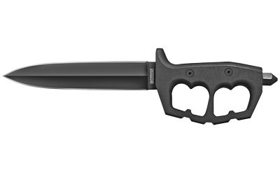 Cold Steel Chaos Double Edge Fixed Blade Knife Black Plain 7.5" CS-80NTP Black