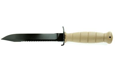 Glock Field Knife Fixed Blade Knife Flat Dark Earth Plain Root Saw 6.5" KD039179 1095 Carbon Steel