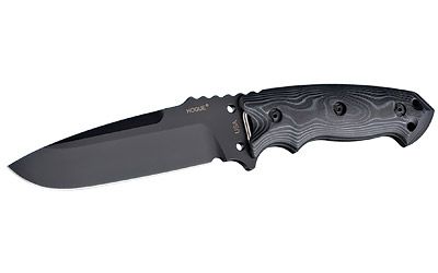Hogue EX-F01 Knife Black Drop Point Blade Black Sheath 5.5" 35179 A2 Tool Steel