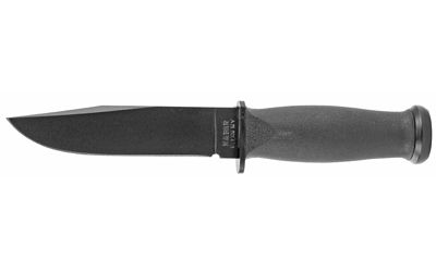 KABAR Mark I Fixed Blade Knife Black Plain Hard Plastic Sheath 5.13" 2221 1095 Cro-Van