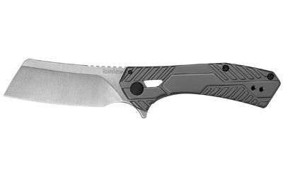 Kershaw Static Folding Knife Silver Plain Cleaver 2.9" 3445 Steel