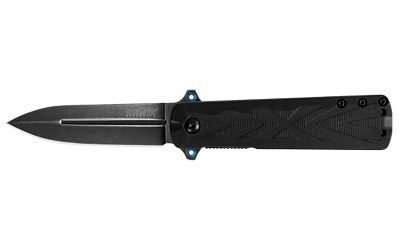 Kershaw Barstow Folding Knife Black Plain Spear Point Flipper/Pocket Clip 3" 3960 Black Oxide 8Cr13MoV