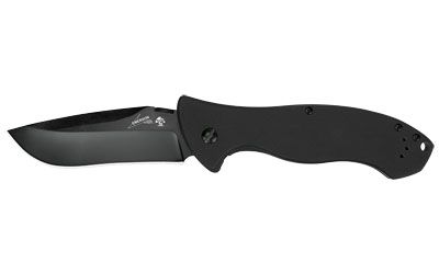 Kershaw CQC-9K Folding Knife Black Plain Drop Point Thumb Disk, Reversible Carry, Frame Lock 3.6" Box 6045BLK Oxide 8Cr14MoV