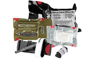 North American Rescue Kit with Gloves, Tourniquet, Gauze, & Emergency Dressing Individual Patrol Officer Kit (IPOK) 80-0167 Medical