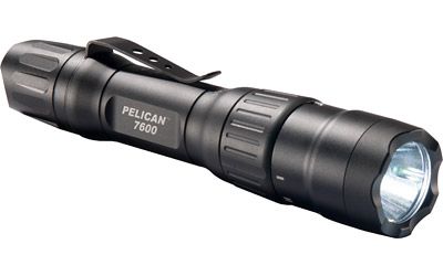 Pelican 7600 Flashlight Variable Output LED - 944/479/37 Lumens Clip Black 076000-0000-110