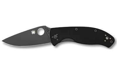 Spyderco Tenacious Folding Knife Black Plain 3.38" C122GBBKP 8Cr13MoV