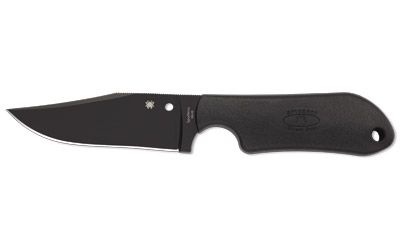Spyderco Street Beat Lightweight Fixed Blade Knife Black Plain 3.5" FB15PBBK VG-10